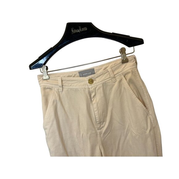 FRAME High-Rise Casual Pants Cream Color 4 Pockets Size 2 - Picture 8 of 10